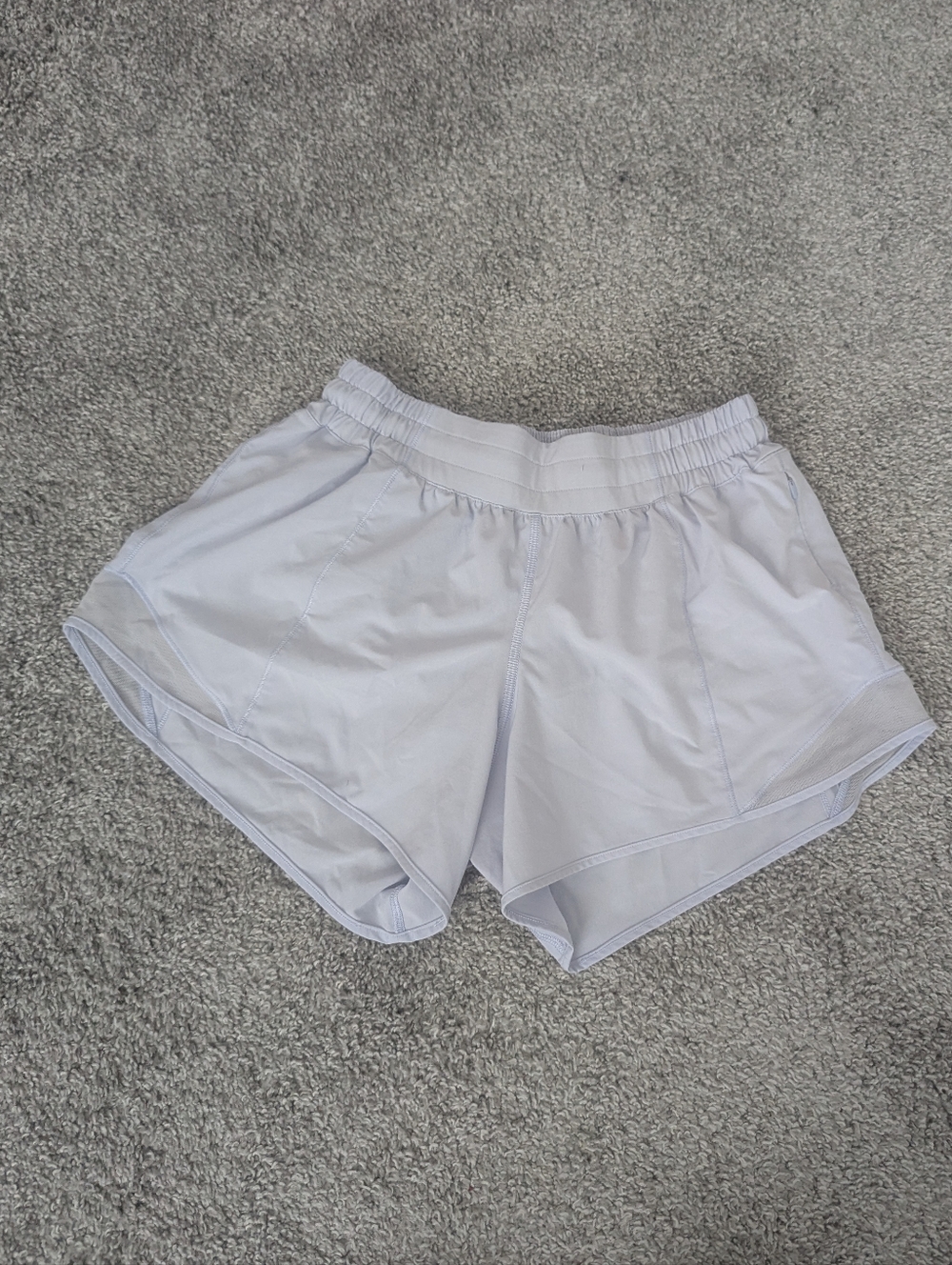 lululemon athletica Light Gray/Blue Hotty Hot Shorts